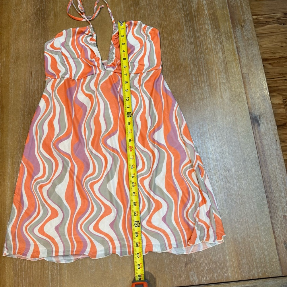 NWT Show Me Your Mumu Outgoing Mini Dress Wavy Striped Size M *FLAW* - Picture 6 of 11